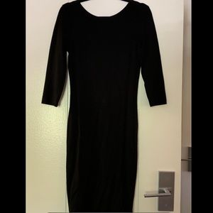 Black Zara Ponte Dress